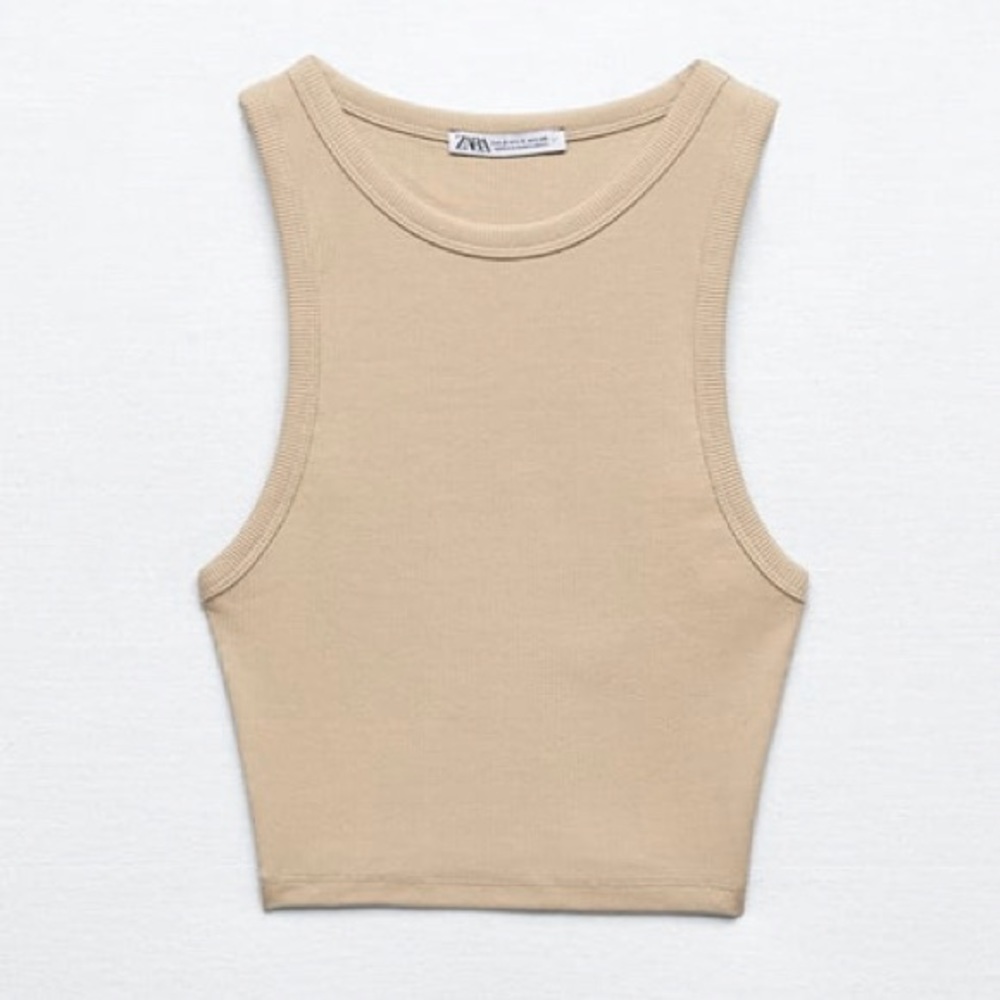 Zara Ribbed Crop Top